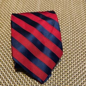 Red and Blue Striped Tie